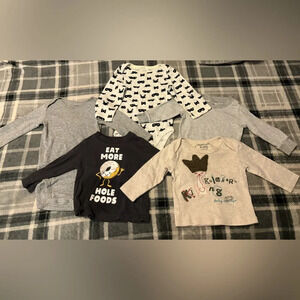 Bundle of 5  6 months 3 Carters 1 Cloud Island 6-9mths  1Naartjie  6-12months